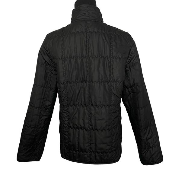 Vintage Reversible Quilted Jacket Down Filled Baby Pink Embroidered Puffer Coat - Picture 6 of 13